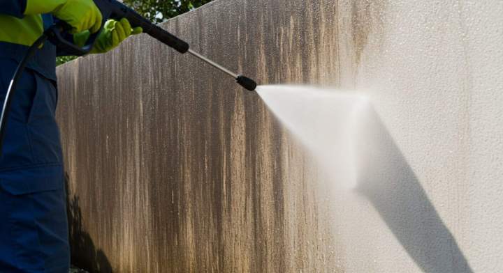 Lavage de revêtement extérieur, Rigaud